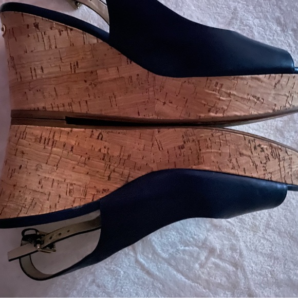 Navy Michael Kors Slimgbacks. Size 10. EUC. No box - Picture 2 of 4